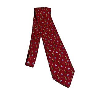 #7168 Brooks Basics Vegetable Eggplant onions Silk Necktie